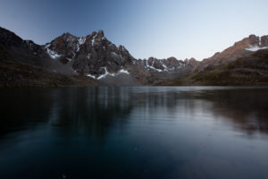 Boz Uchuk Lakes at Sunrise