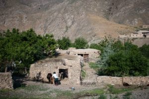 Home in the village of Asraf in Uzbekistan's Nuratau mountains