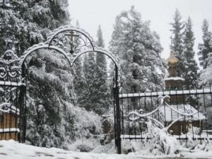 Gates of Aksai Canyon Monastery