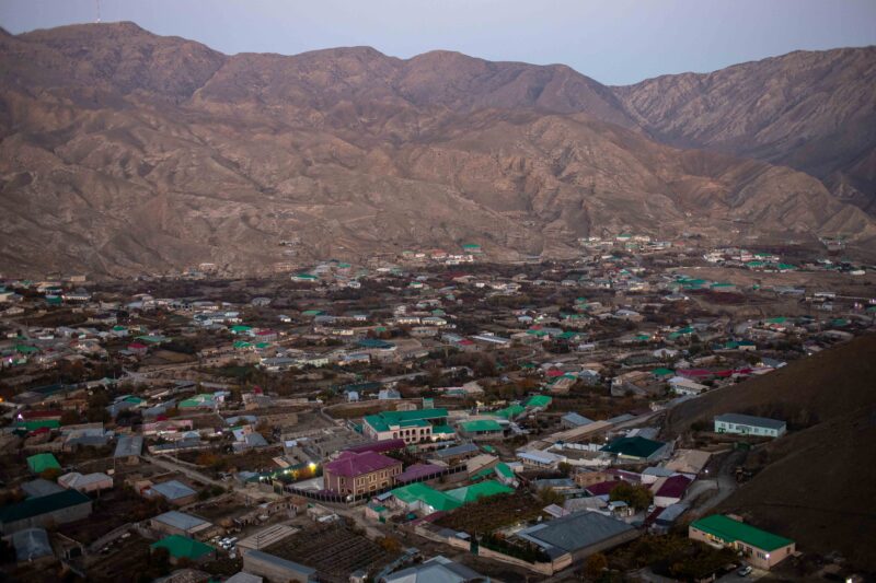 Pre-sunrise in Nokhur Turkmenistan