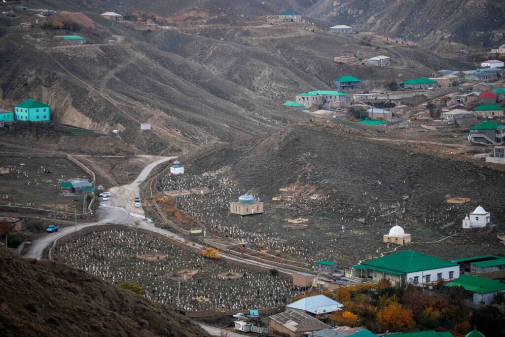 Nokhur cemetery from high above