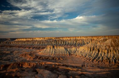 Sunset at Yangykala Canyon