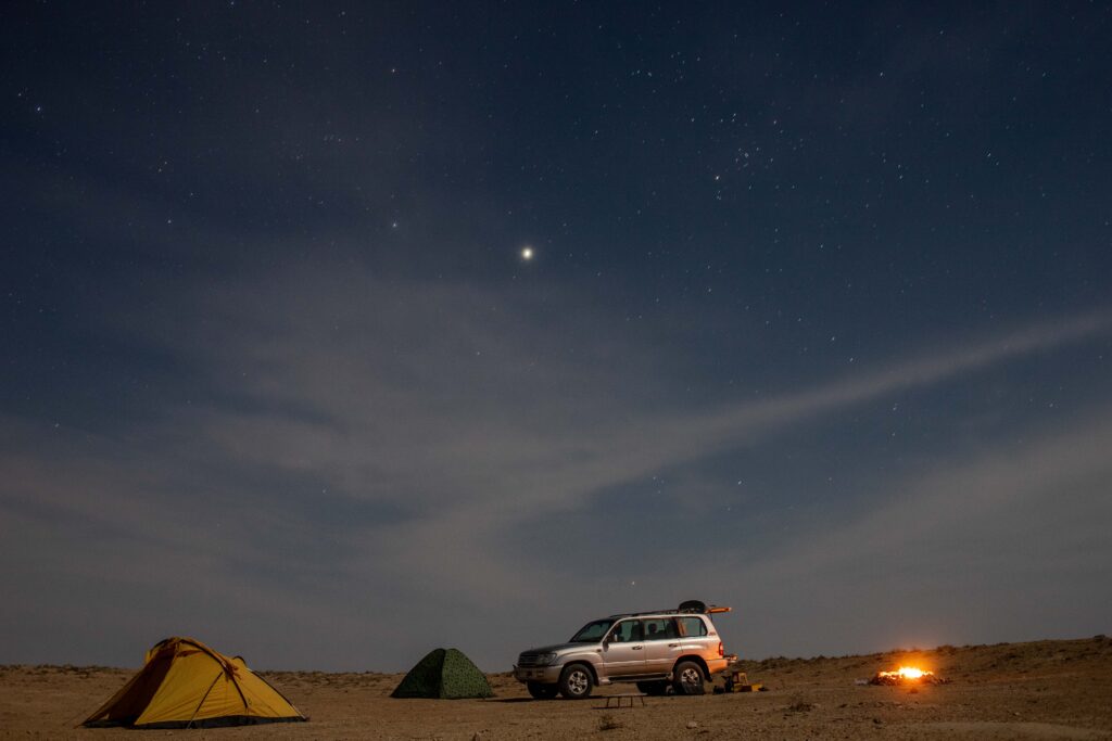 Camping at Yangyqala Canyon